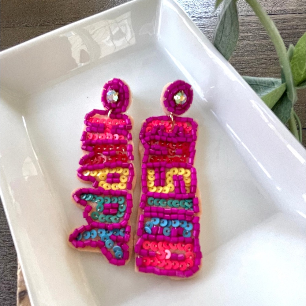 Easter Beaded Earrings